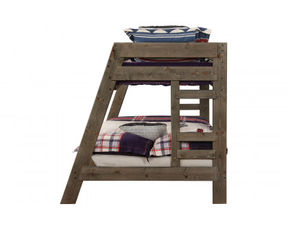 Coaster™ Wrangle Hill Twin Over Full Bunk Bed - Gun Smoke