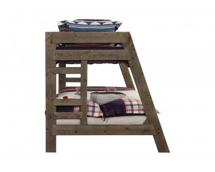 Coaster™ Wrangle Hill Twin Over Full Bunk Bed - Gun Smoke