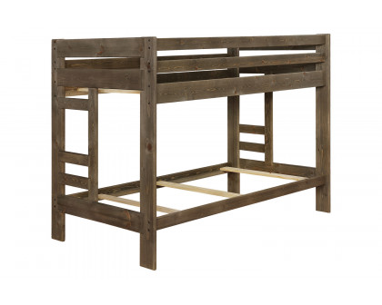 Coaster Wrangle Hill Twin Over Twin Bunk Bed - Gun Smoke