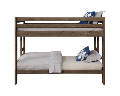 Coaster Wrangle Hill Twin Over Twin Bunk Bed - Gun Smoke