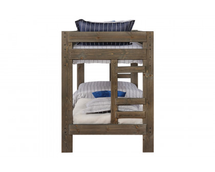 Coaster Wrangle Hill Twin Over Twin Bunk Bed - Gun Smoke