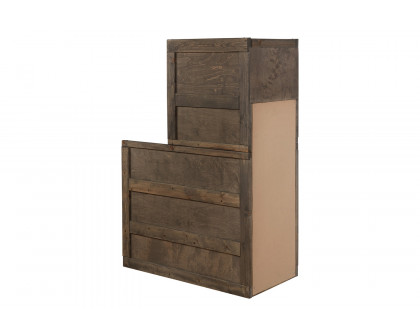 Coaster Wrangle Hill 4-Drawer Stairway Chest - Gun Smoke