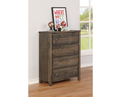 Coaster Wrangle Hill 4-Drawer Chest - Gun Smoke