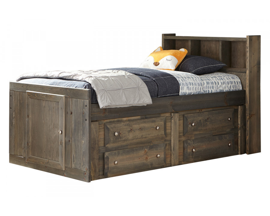 Coaster - Wrangle Hill Twin Storage Bed in Gun Smoke