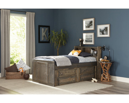 Coaster - Wrangle Hill Twin Storage Bed in Gun Smoke