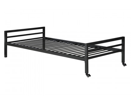 Coaster - Hadley Platform Twin Bed With Casters in Gunmetal