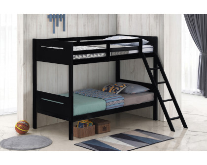 Coaster™ Littleton Twin/Twin Bunk Bed - Black