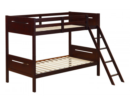 Coaster Littleton Twin/Twin Bunk Bed - Espresso