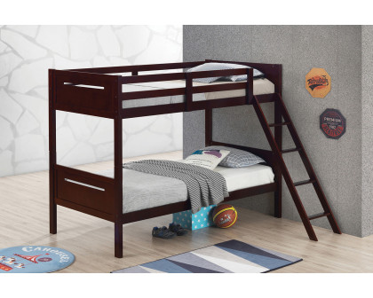 Coaster Littleton Twin/Twin Bunk Bed - Espresso