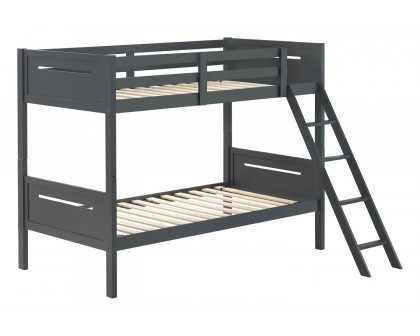 Coaster Littleton Twin/Twin Bunk Bed - Gray