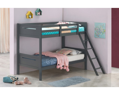 Coaster Littleton Twin/Twin Bunk Bed - Gray