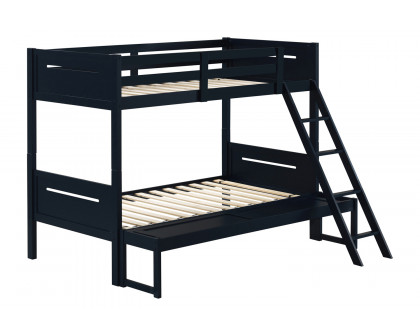 Coaster Littleton Twin/Full Bunk Bed - Blue