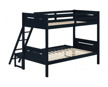 Coaster Littleton Twin/Full Bunk Bed - Blue