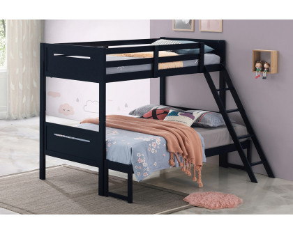 Coaster Littleton Twin/Full Bunk Bed - Blue