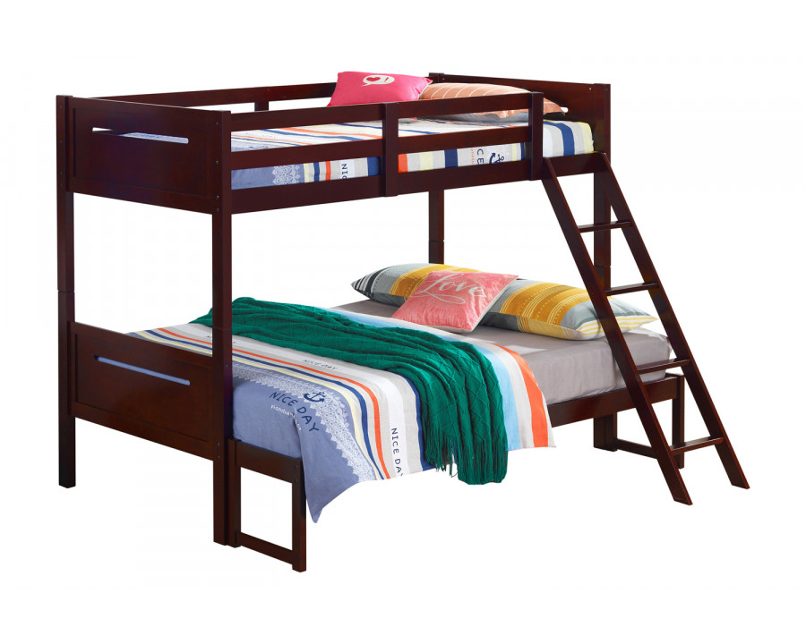 Coaster Littleton Twin/Full Bunk Bed - Espresso