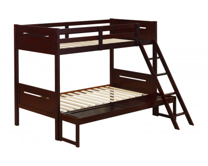 Coaster Littleton Twin/Full Bunk Bed - Espresso