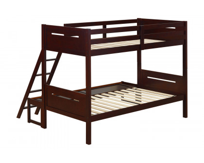 Coaster Littleton Twin/Full Bunk Bed - Espresso