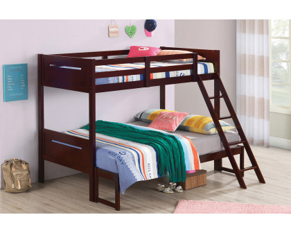 Coaster Littleton Twin/Full Bunk Bed - Espresso