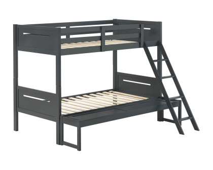 Coaster Littleton Twin/Full Bunk Bed - Gray