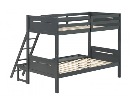 Coaster Littleton Twin/Full Bunk Bed - Gray