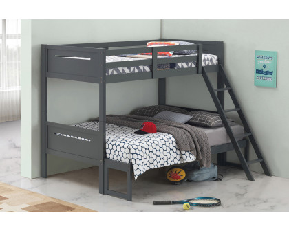 Coaster Littleton Twin/Full Bunk Bed - Gray