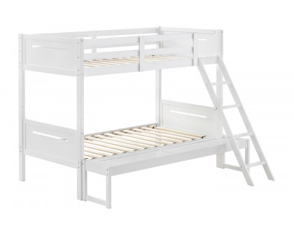 Coaster Littleton Twin/Full Bunk Bed - White