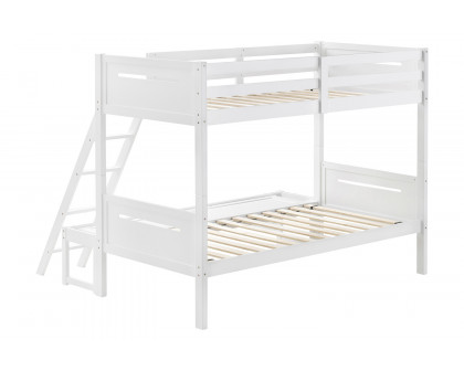 Coaster Littleton Twin/Full Bunk Bed - White