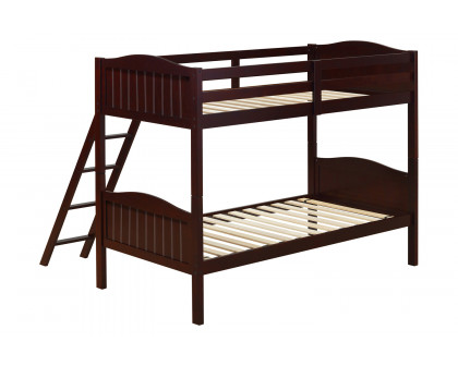 Coaster Littleton Twin/Twin Bunk Bed with Ladder - Espresso