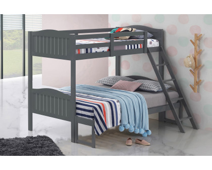 Coaster™ Littleton Twin/Full Bunk Bed with Ladder - Gray