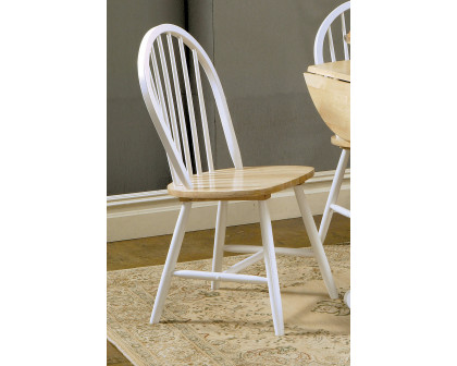 Coaster - Windsor Side Chairs (Set Of 4) in Natural Brown/White