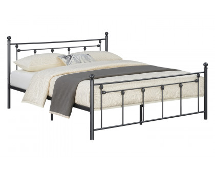 Coaster - Canon Metal Slatted Headboard Platform Full Bed