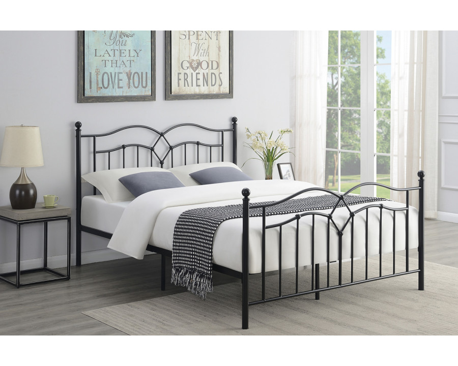 Coaster Klossen Metal Queen Bed - Black