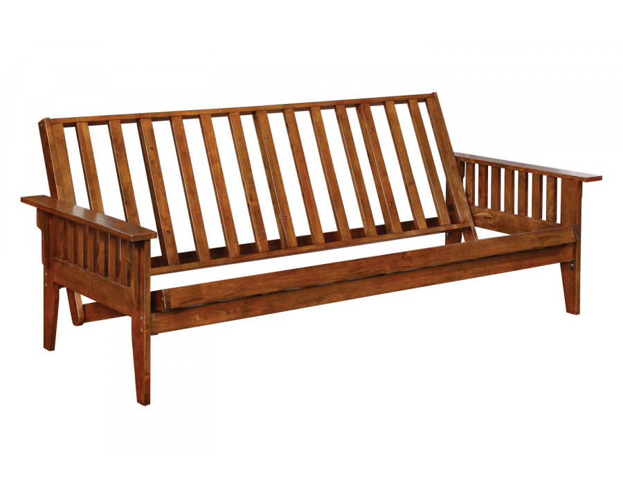 Coaster Slat Futon Frame - Dirty Oak