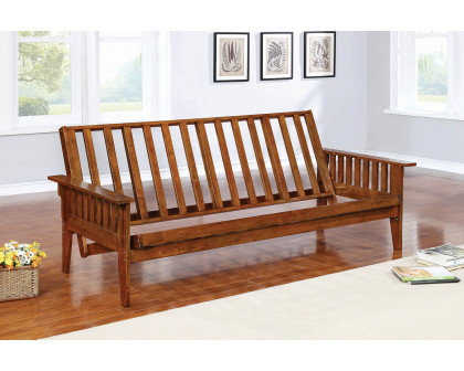 Coaster Slat Futon Frame - Dirty Oak