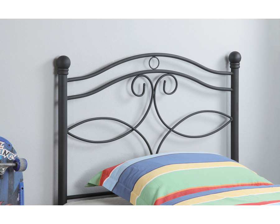 Coaster - Twin Metal Headboard in Matte Black