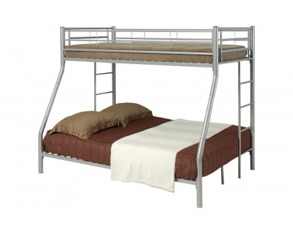 Coaster Hayward Twin Over Full Bunk Bed - Silver