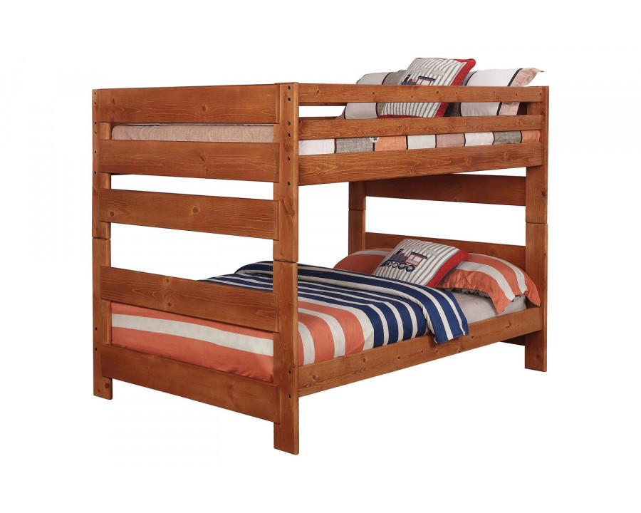 Coaster Wrangle Hill Full Over Full Bunk Bed - Amber Wash