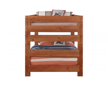 Coaster Wrangle Hill Full Over Full Bunk Bed - Amber Wash