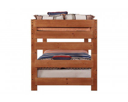 Coaster Wrangle Hill Full Over Full Bunk Bed - Amber Wash