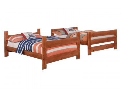 Coaster Wrangle Hill Full Over Full Bunk Bed - Amber Wash