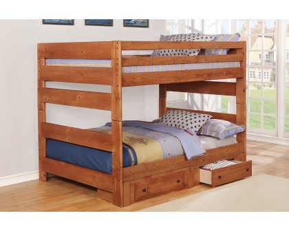 Coaster Wrangle Hill 2-Drawer Under Bed Storage - Amber Wash