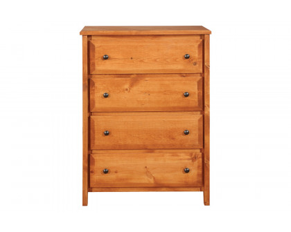 Coaster Wrangle Hill 4-Drawer Chest - Amber Wash