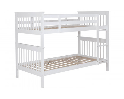 Coaster - Chapman Twin Over Twin Bunk Bed in White