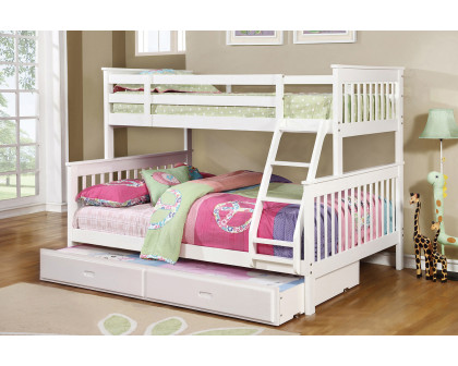 Coaster Chapman Twin Over Full Bunk Bed - White