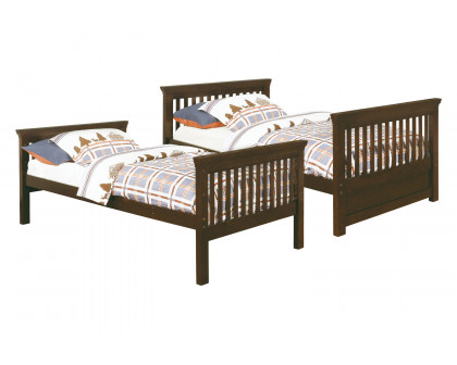 Coaster - Miles Twin Over Twin Bunk Bed in Cappuccino