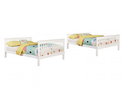 Coaster Chapman Full Over Full Bunk Bed - White