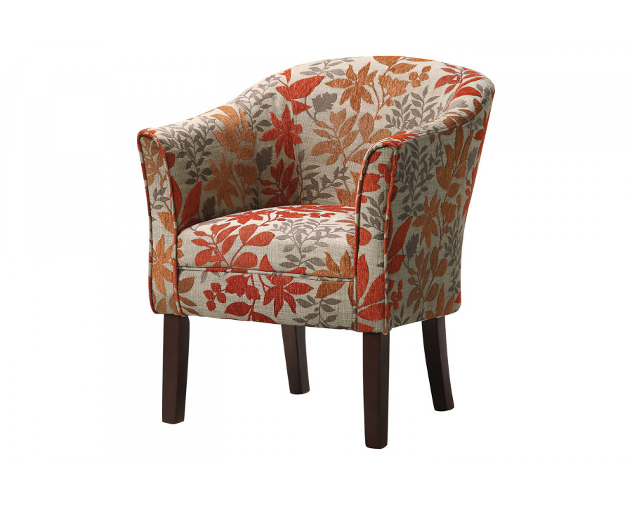 Coaster - Barrel Back Upholstered Accent Chair in Multi-Color