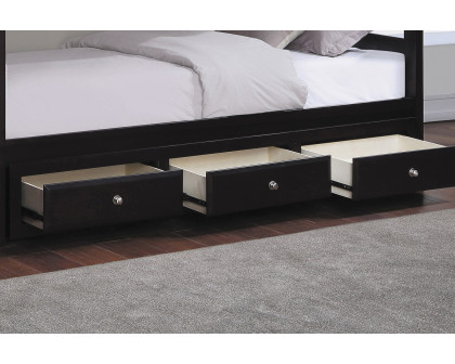 Coaster - Elliott 3-Drawer Under Bed Storage in Cappuccino