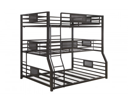 Coaster - Rogen Fill/Twin Xl/Queen Triple Bunk Bed in Dark Bronze