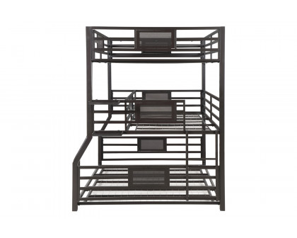 Coaster - Rogen Fill/Twin Xl/Queen Triple Bunk Bed in Dark Bronze